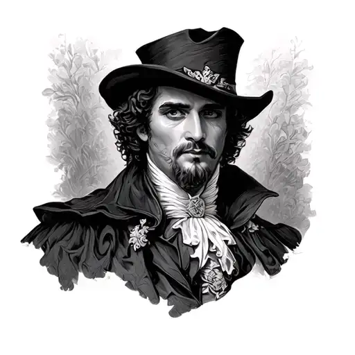 Count Of Monte Cristo tattoo design idea