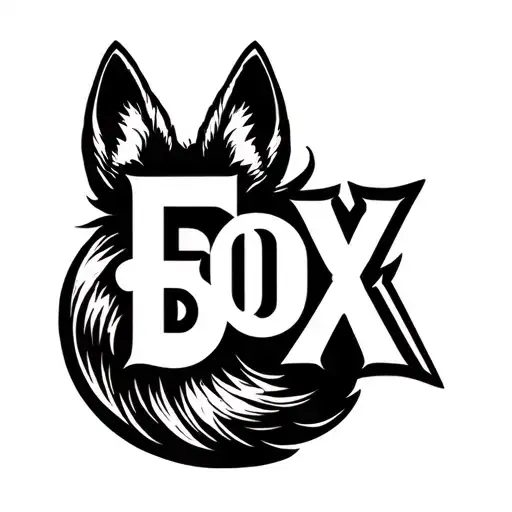 "Fox Box" "Fox Box" in the shape of a fox tail tattoo design idea