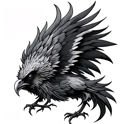 celtic phoenix tattoo design idea