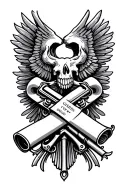 2nd amendment scroll tattoo design idea