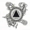 alice in chains wrapped tattoo design idea