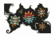 aac core board 8 cells tattoo design idea