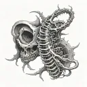 spinal cord tattoo design idea