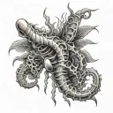 spinal cord tattoo design idea