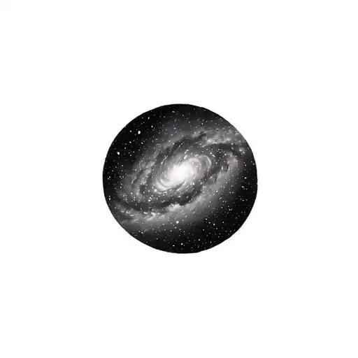 Milky Way Galaxy tattoo design idea