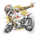 lewis hamilton 44 with still i rise tattoo design idea