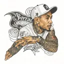 lewis hamilton 44 with still i rise tattoo design idea