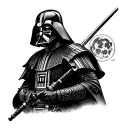 Samurai Darth Vader tattoo design idea