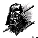 Samurai Darth Vader tattoo design idea