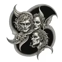Duality tattoo design idea