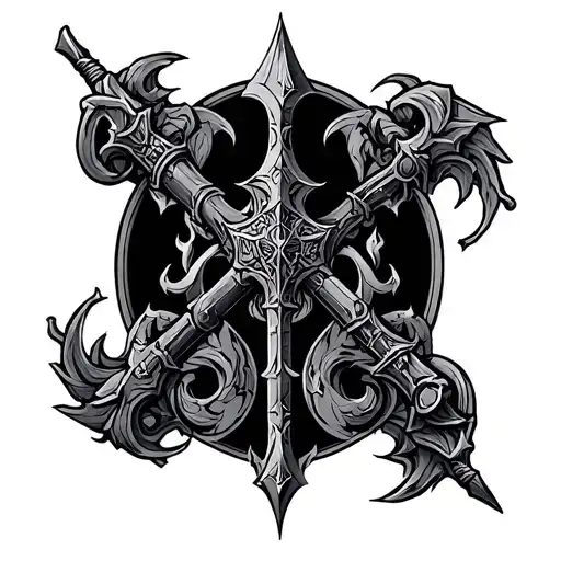 warhammer 40k medieval art style tattoo design tattoo design idea