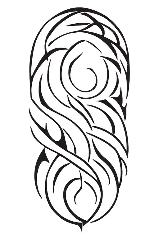 Native American tribal design inspired and Viking  tattoo design idea