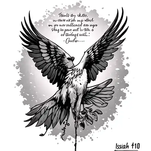 Isaiah 41:10 tattoo design idea