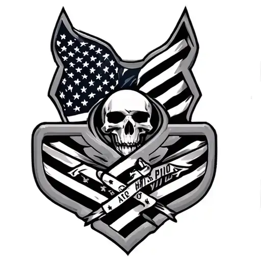 Air Force veteran tattoo design idea