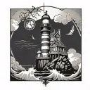 Bioshock Lighthouse tattoo design idea