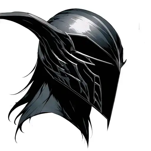 ulquiorra helmet tattoo design idea