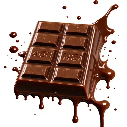 chocolate bar melting tattoo design idea