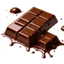 chocolate bar melting tattoo design idea
