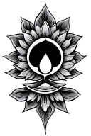 diya tattoo design idea
