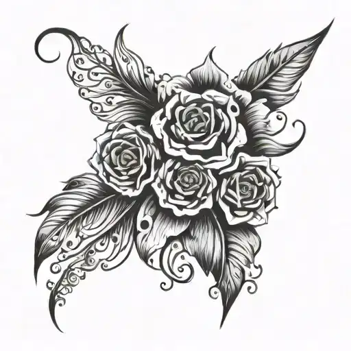 Tatoo design on the right shoulder, the dates 1985,1987 and 2012 should be listen one after the other vertically in a re tattoo design idea