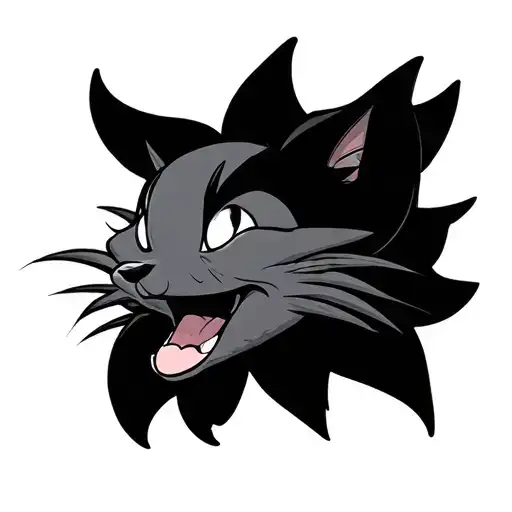 90s cartoon tattoo design idea