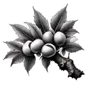 hazelnut tree tattoo design idea