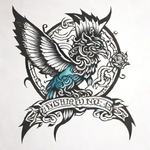 Tattoo representing struggle, courage, new beginnings, resilience, new path. tattoo design idea