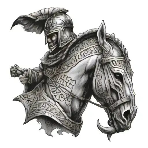 gladiator quote "what we do in life echoes in eternity" tattoo design idea