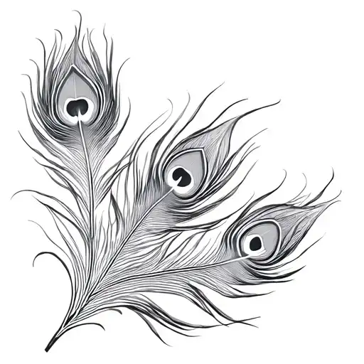 word dandavat pranam in peacock feather feather feather tattoo design idea