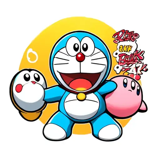 doraemon yoshi and Kirby arm tattoo tattoo design idea