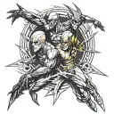 groupe falling in reverse flash tattoo design idea