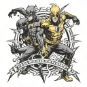 groupe falling in reverse flash tattoo design idea