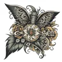 the word 'chosen' tattoo design idea