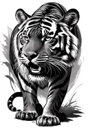 Bengal tiger tattoo design idea