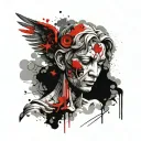 weeping angel tattoo design idea