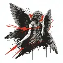 weeping angel tattoo design idea
