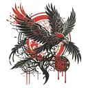 Phoenix Bird Inside A Tree Of Life tattoo design idea