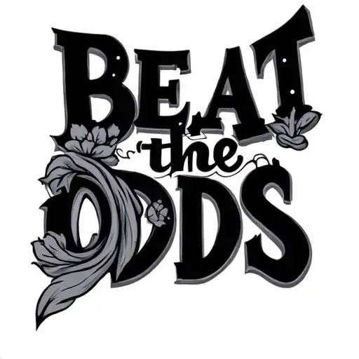 beat the odds  tattoo design idea