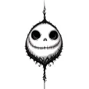 zero nightmare before Christmas tattoo design idea