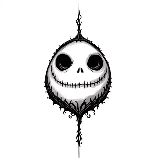 zero nightmare before Christmas tattoo design idea