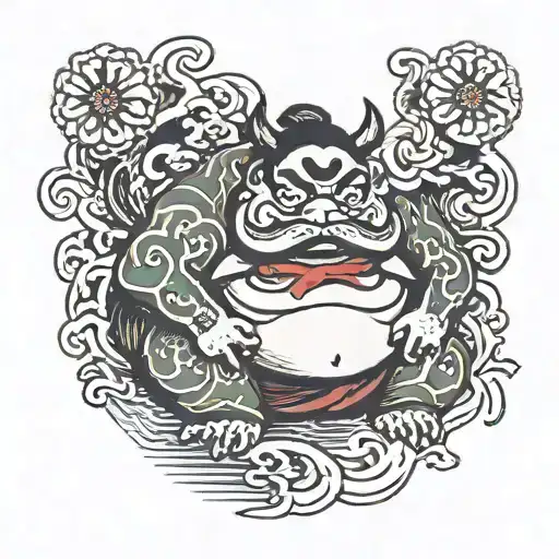 sumo tattoo design idea