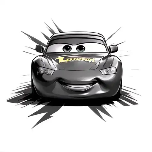 lightning McQueen tattoo design idea