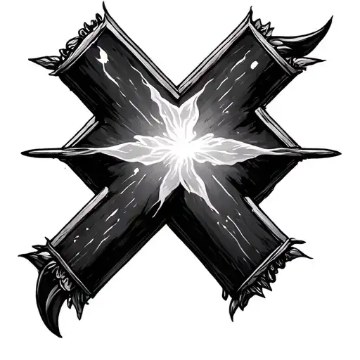 3 Nail Cross tattoo design idea