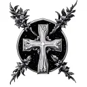 3 Nail Cross tattoo design idea