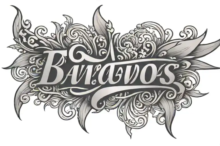 name written tattoo design idea