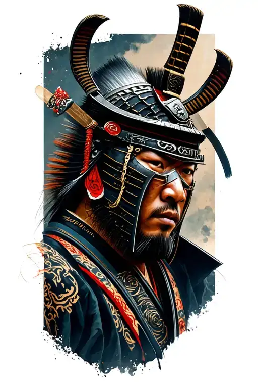 "Kenzo" Ron's Samurai Warrior tattoo design idea