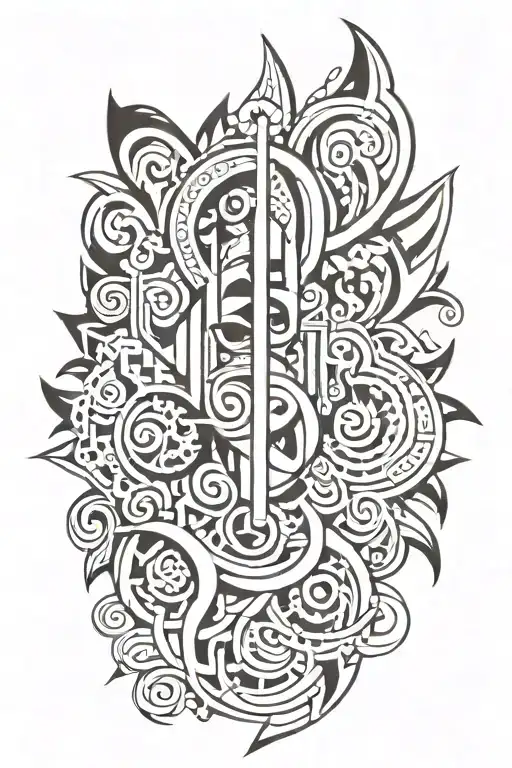 Colombian Art tattoo design idea