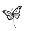 blessed with a small butterfly tattoo design idea