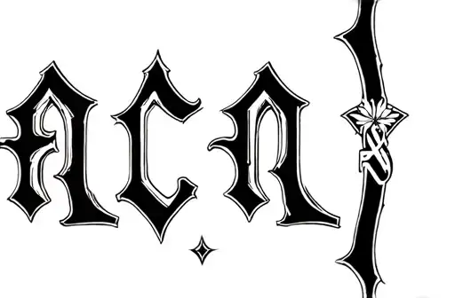 "ACCA" tattoo design idea