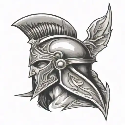 Spartan tattoo design idea